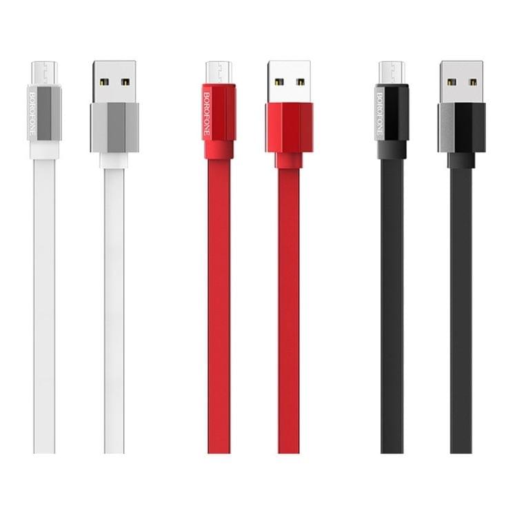 Borofone BU8 1.2m Micro USB to USB Charging & Data Cable (White)
