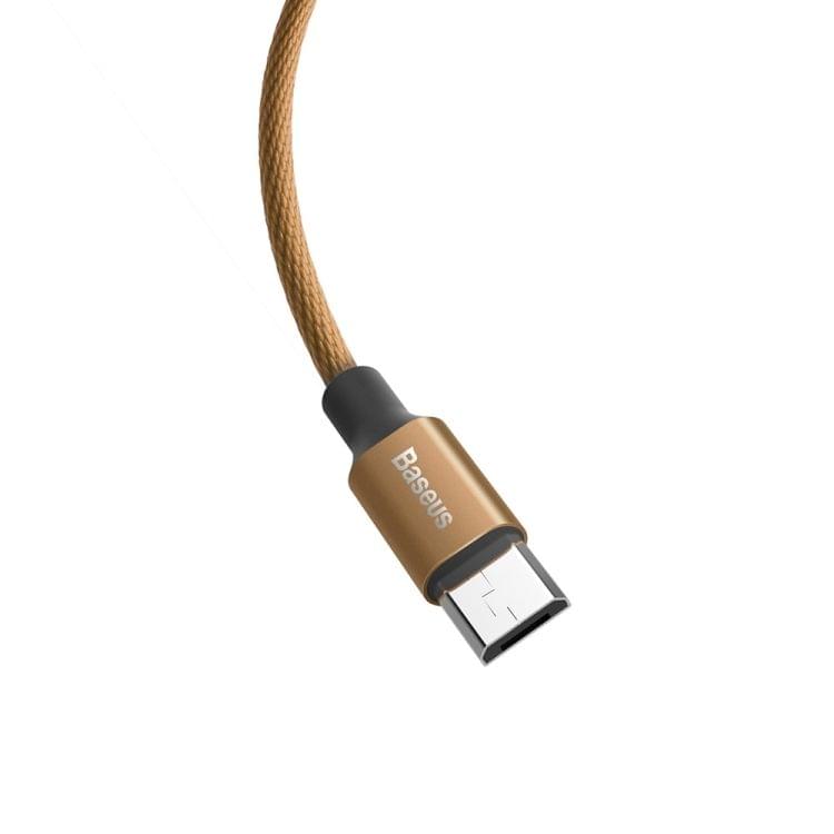 Baseus 1m 2A Yiven Cable Woven Style Metal Head Micro USB to USB Data Sync Charging Cable