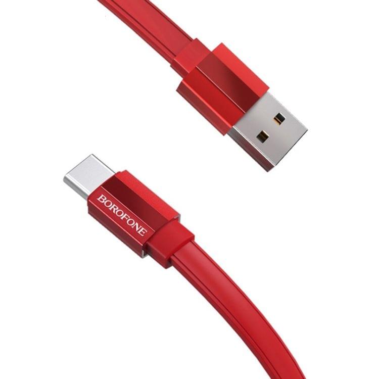 Borofone BU8 1.2m USB-C / Type-C to USB Charging & Data Cable (Red)