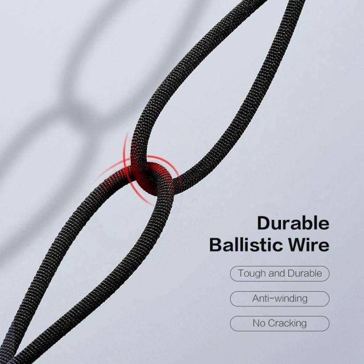 FLOVEME 1m 5V/2.4A USB to Micro USB 90 Degree Elbow L Braided Wire Fast Charging & Data Cable