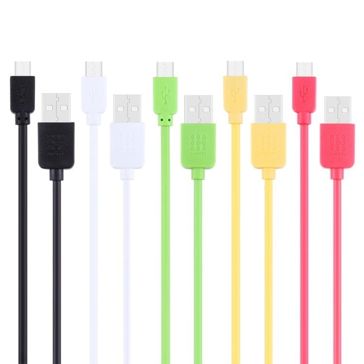 5 PCS Colors HAWEEL 1m High Speed Micro USB to USB Data Sync Charging Cable  Kits