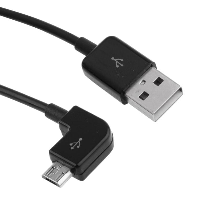 1m 90 Degree Micro USB Port USB Data Cable