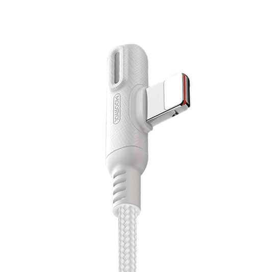 JOYROOM S-M392 Baige Series 3A USB-C to 8 Pin LED Light Game Data Cable, Length: 1.2m(White)