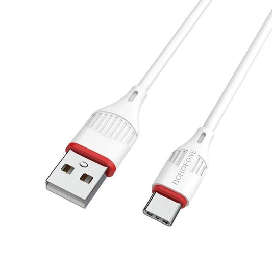 Borofone BX17 Enjoy 2A USB-C / Type-C to USB Fast Charging Cable (White)