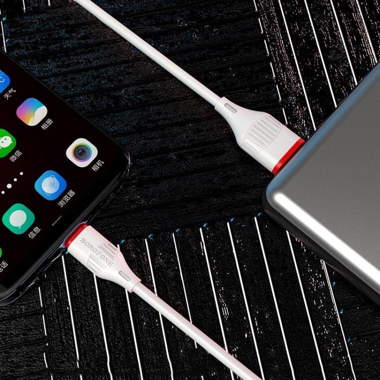 Borofone BX17 Enjoy 2A USB-C / Type-C to USB Fast Charging Cable (White)