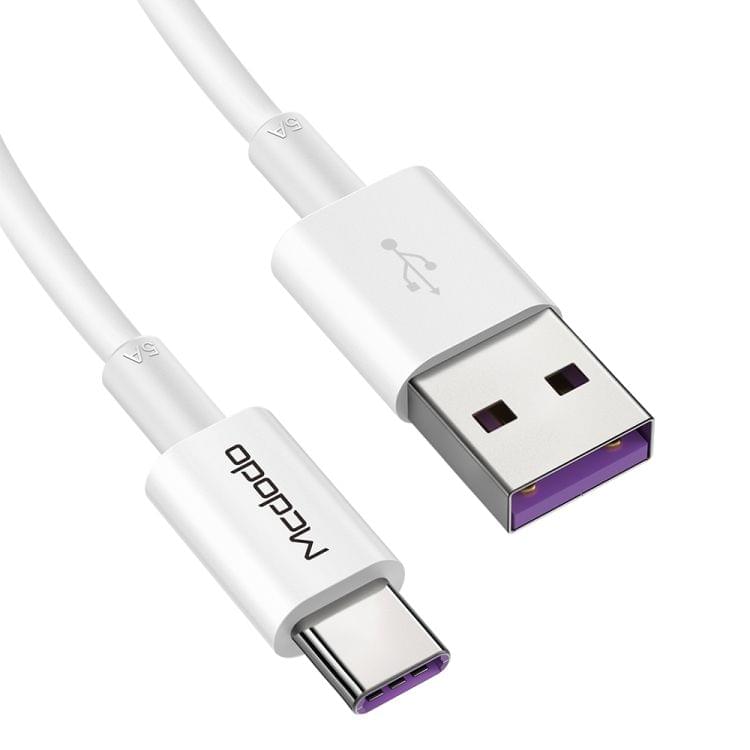 Mcdodo CA-6380 5A Element Series Type-C to USB Data Cable, Length: 1m(White)