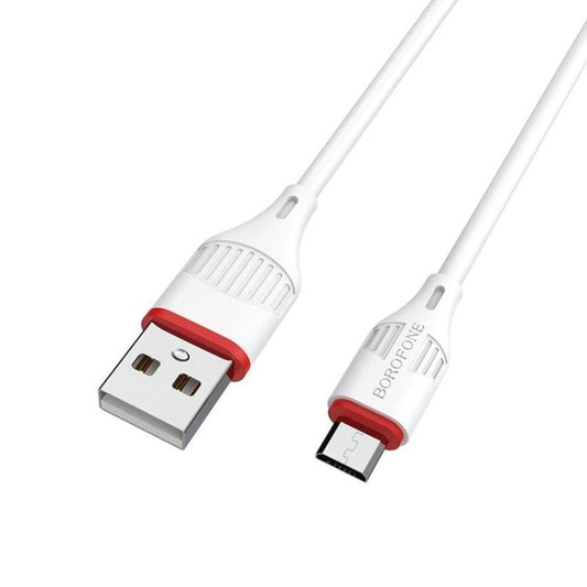 Borofone BX17 Enjoy 2A Micro USB to USB Fast Charging Cable (White)