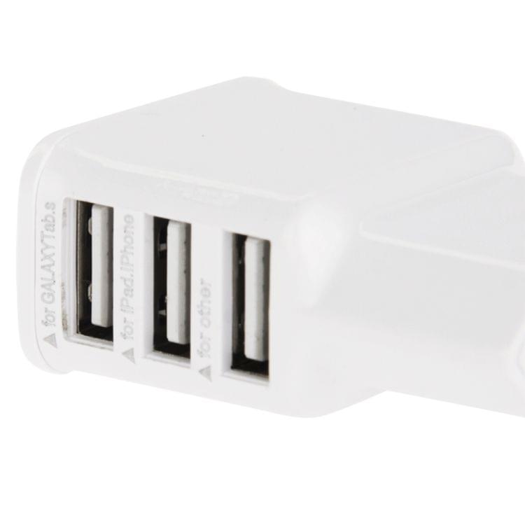5V 2A EU Plug 3 USB Charger Adapter