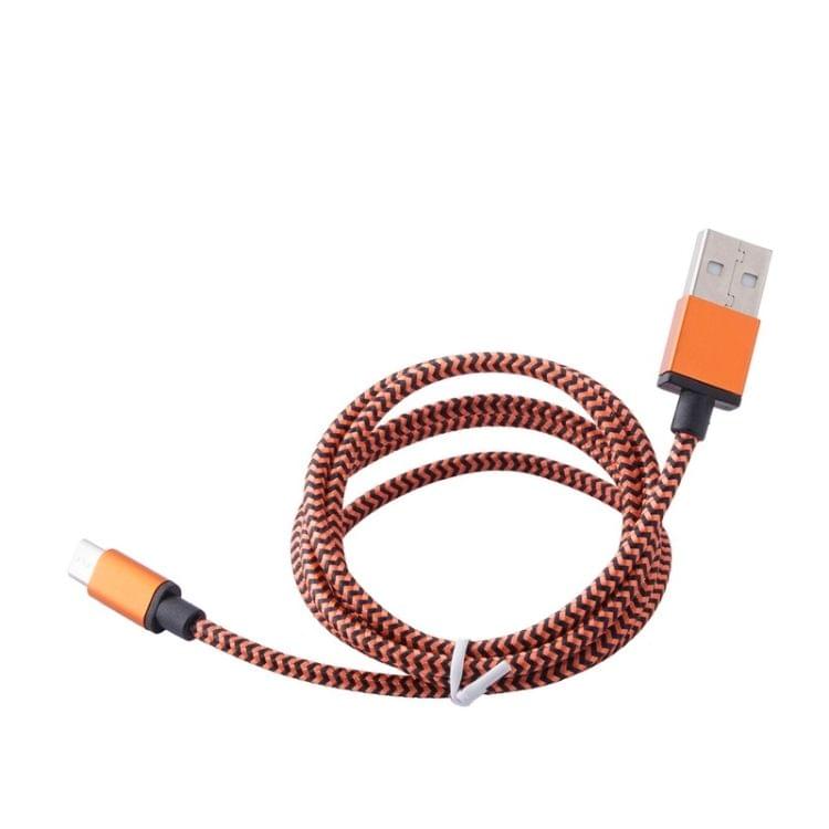 1m Woven Style Micro USB to USB 2.0 Data / Charger Cable