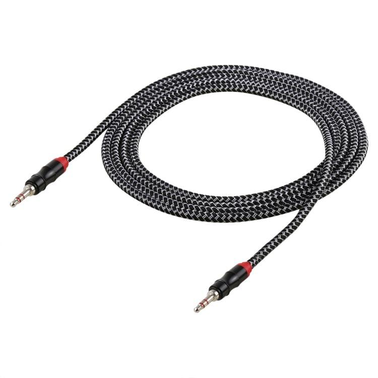 2m 3.5mm Jack Male to Male Nylon Weave AUX Cable (Black)