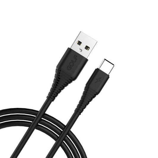 GOLF GC-64c USB-C / Type-C to USB 3A Fast Charging USB Data Cable for Galaxy S8 & S8+ / LG G6 / Huawei P10 & P10 Plus / Xiaomi Mi 6 & Max 2 and other Smartphones (Black)
