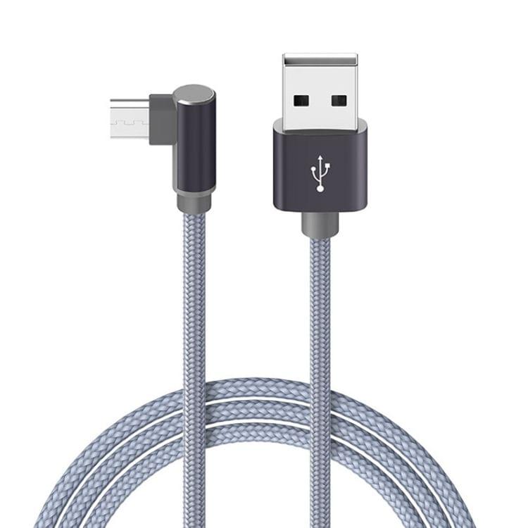 Borofone BX26 Micro USB to USB Elbow Express Charging Data Cable for Galaxy, Huawei, Xiaomi, HTC, Sony and Other Smartphones (Grey)