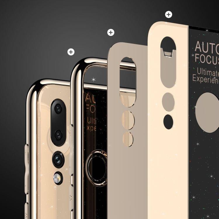 Electroplated Mirror Glass Case for Xiaomi Redmi Note 7(White)