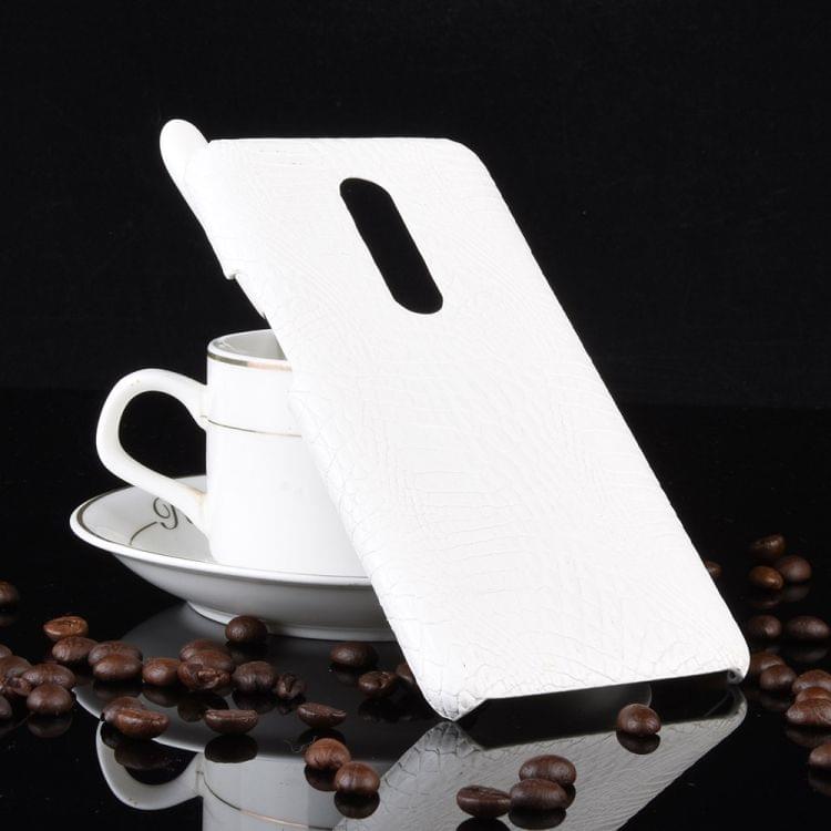 Shockproof Crocodile Texture PC + PU Case for OnePlus 7 Pro(White)