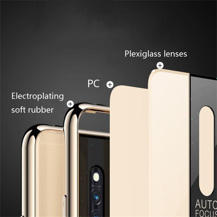 Electroplated Mirror Glass Protective Case for Vivo X27 Pro (White)