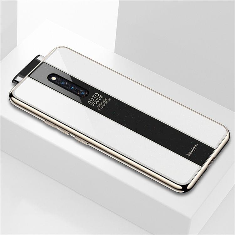 Electroplated Mirror Glass Protective Case for Vivo X27 Pro (White)