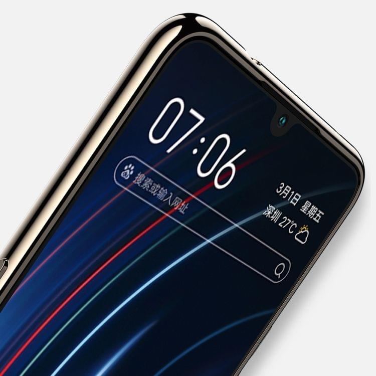 Electroplated Mirror Glass Case for Vivo IQOO (White)