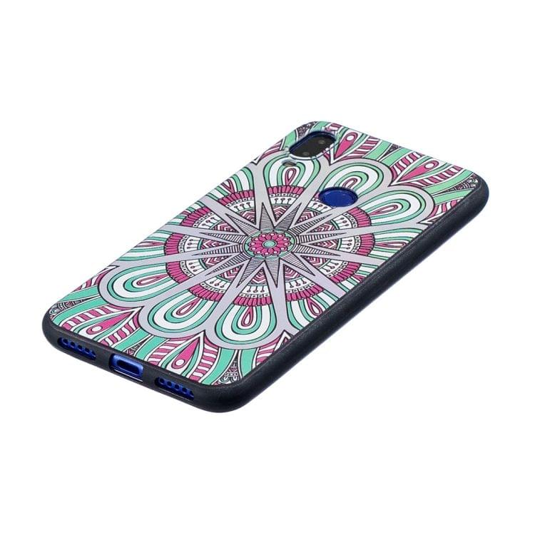 Embossed Painted Mandala  Pattern TPU Case for Xiaomi Redmi Note 7 / Redmi Note 7 Pro