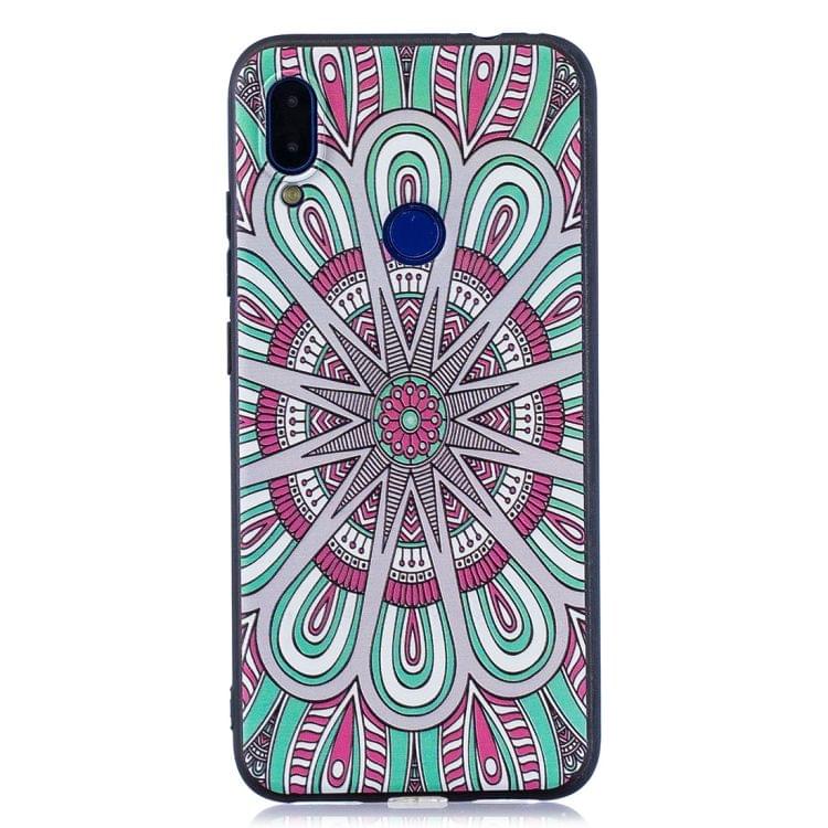 Embossed Painted Mandala  Pattern TPU Case for Xiaomi Redmi Note 7 / Redmi Note 7 Pro