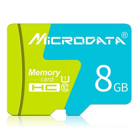 MICRODATA 8GB U1 Blue and Green TF(Micro SD) Memory Card