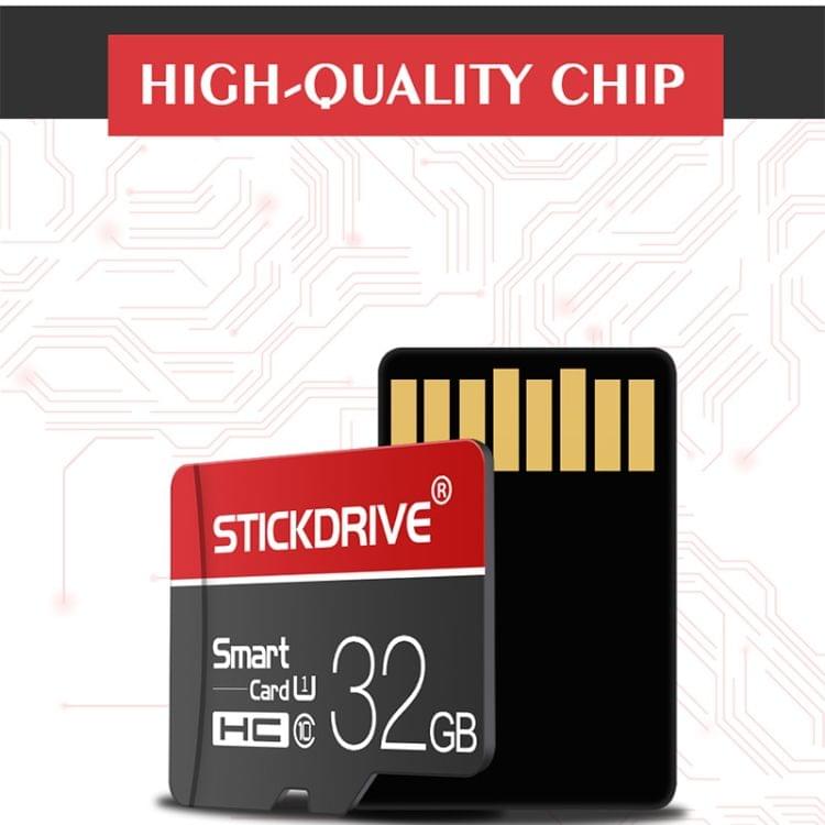 STICKDRIVE 32GB U1 White Line Red and Black TF(Micro SD) Memory Card