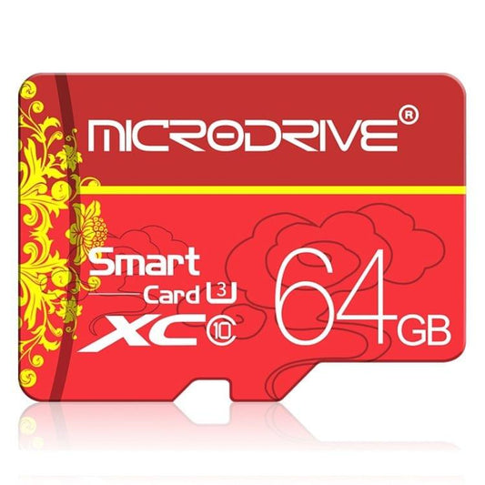MICRODRIVE 64GB U3 Red TF(Micro SD) Memory Card