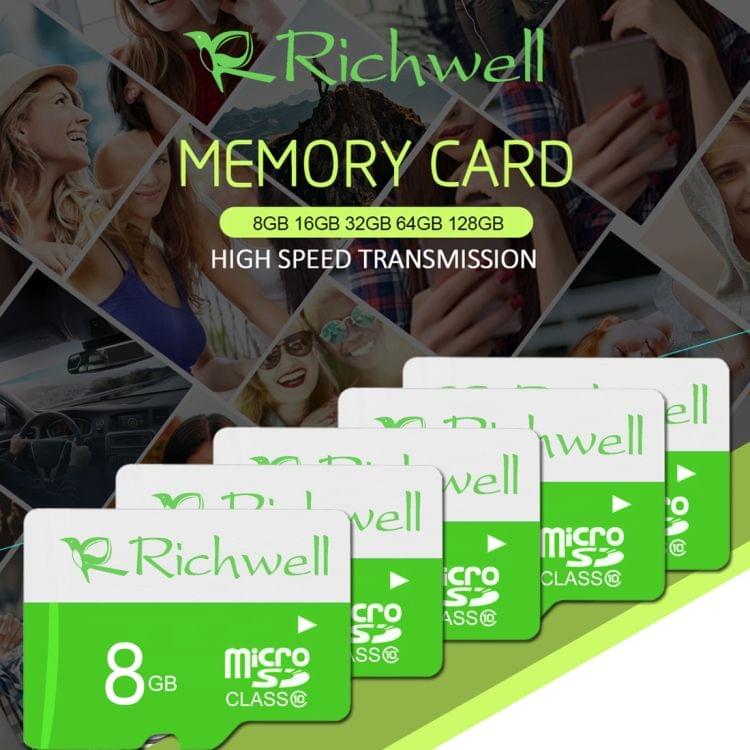 Richwell 128GB High Speed Class 10 Micro SD(TF) Memory Card
