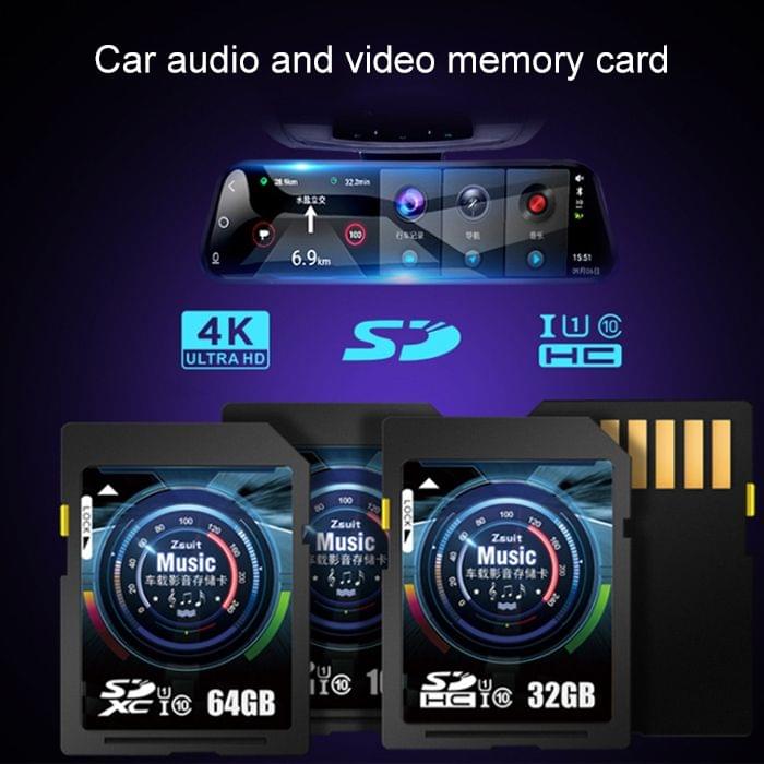 Zsuit 32GB High Speed Class10 Car Audio and Video SD Memory Card