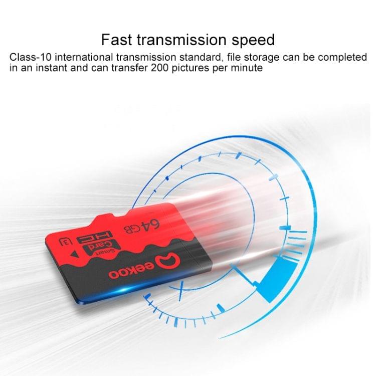 eekoo 64GB U3 TF(Micro SD) Memory Card, Minimum Write Speed: 30MB / s, Flagship Version