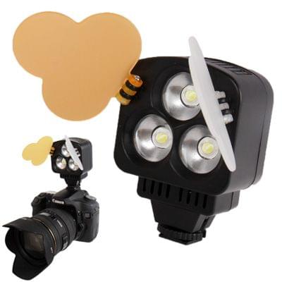 3 LED Video Light for Camera / Video Camcorder with 2 Colors Temperature Transparent Films
