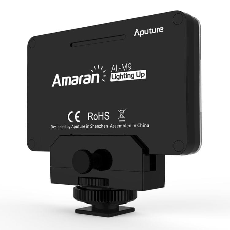 Aputure Amaran AL-M9 Mini TLCI/CRI 95+ LED Video Light on-Camera Photography Lighting Fill Light for Canon, Nikon, Sony, DSLR Camera