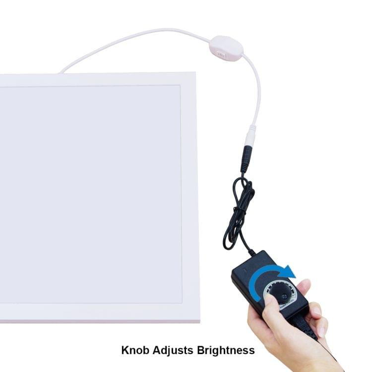 PULUZ 1200LM LED Photography Shadowless Light Lamp Panel Pad with Switch, Acrylic Material, No Polar Dimming Light, 34.7cm x 34.7cm Effective Area