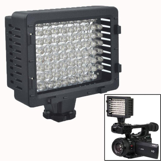76-LED Video Light with 2 Filters for Camera / Video Camcorder (CN-76)(Black)