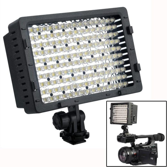 160-LED Video Light with 2 Filters for Camera / Video Camcorder (CN-160)(Black)