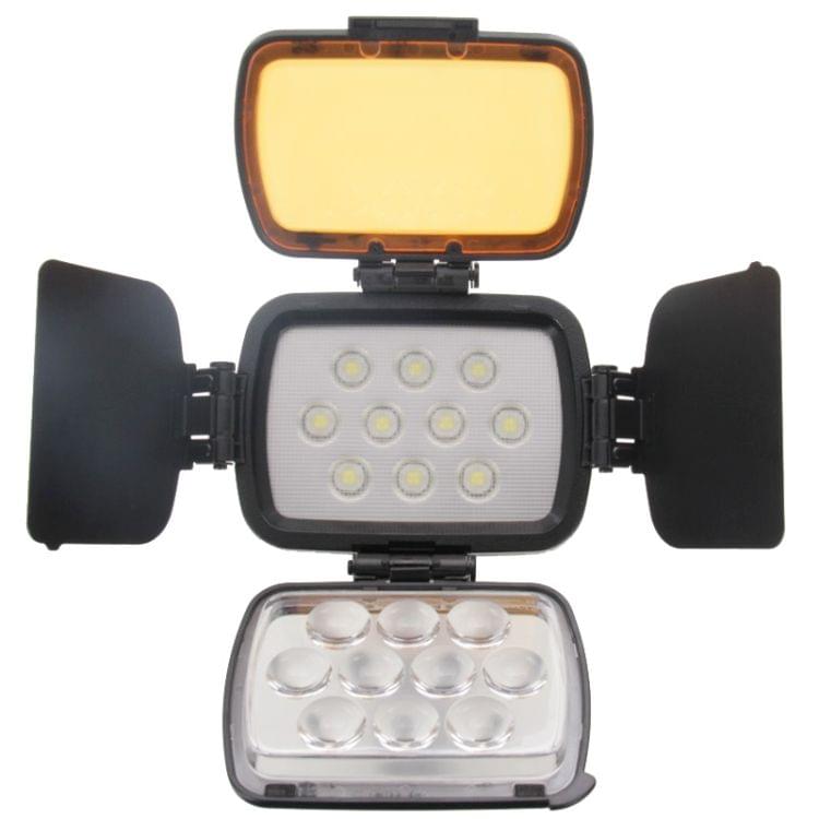 LED-VL001B Professional 10 LED Video Light for Camera / Video Camcorder(Black)