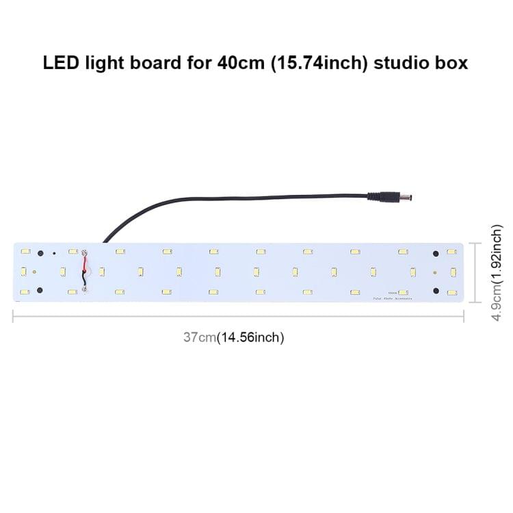 PULUZ 15W 1200LM 32 LEDs SMD 5730 5500K Aluminum Base Light Panel for 40cm Studio Tent