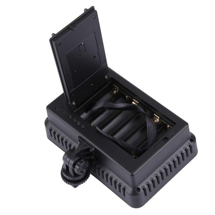 LED-5023 160 LED Dimmable Video Light on-Camera Photography Lighting Fill Light for Canon, Nikon, DSLR Camera with 2 Filter Plates