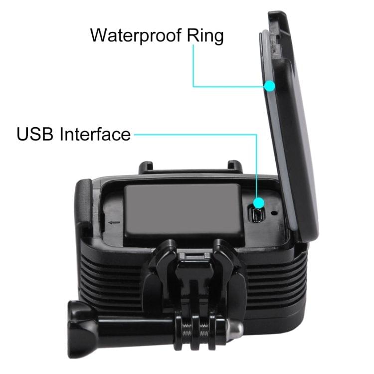 PULUZ 20 LEDs 40m Waterproof IPX8 Studio Light Video & Photo Light with Hot Shoe Base Adapter & Quick Release Buckle & Long Screw & 2 x Filter Plates for GoPro HERO5 /4 /3 /2 /1