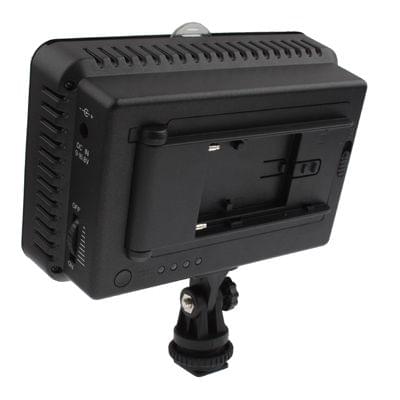 160 LED Video Light with Two Color Temperature Transparent Films (Tawny / White), US Plug(Black)