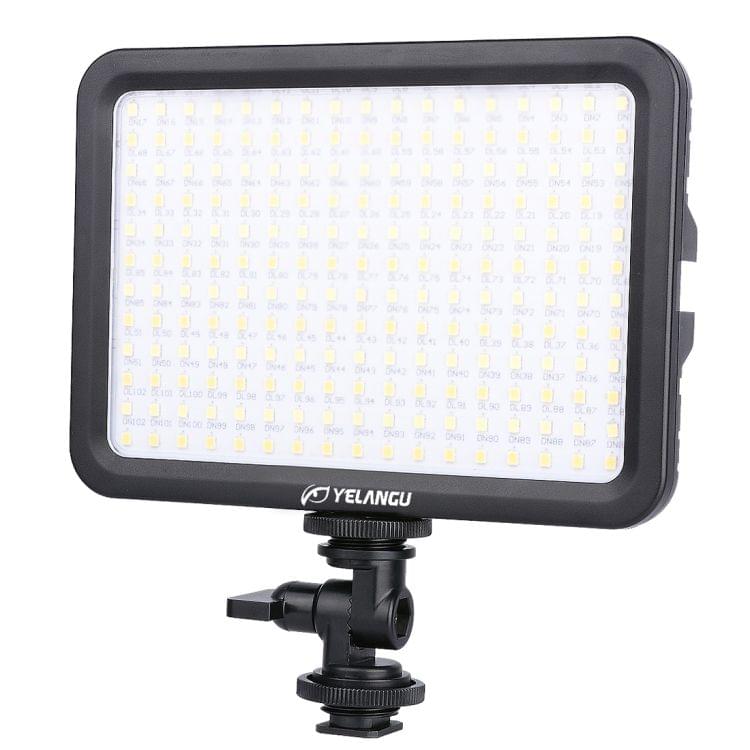 YELANGU YLG0504B 204 LEDs 1000LM 3300-5600K No Polar Dimmable Studio Light Video & Photo Light for Canon, Nikon, DSLR Cameras