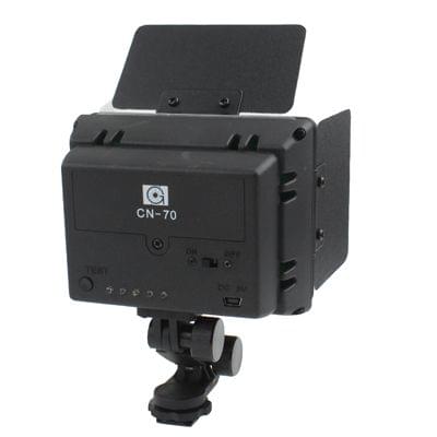 70 LED Video Light with Three Color Temperature Transparent Films (Tawny / White / Purple)