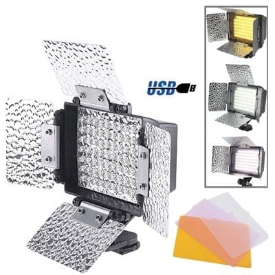 70 LED Video Light with Three Color Temperature Transparent Films (Tawny / White / Purple)