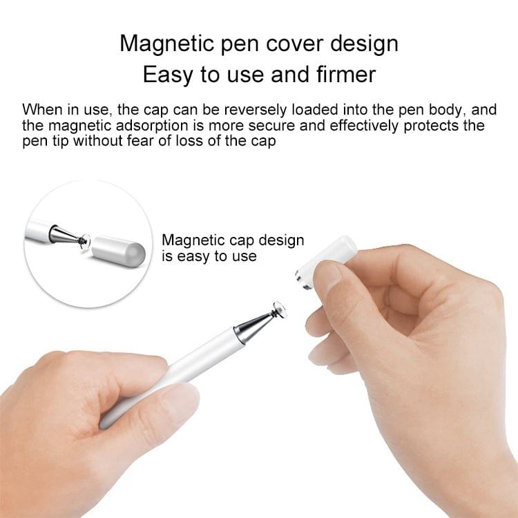 Passive Capacitive Pen Touch Screen Stylus Pen (White)