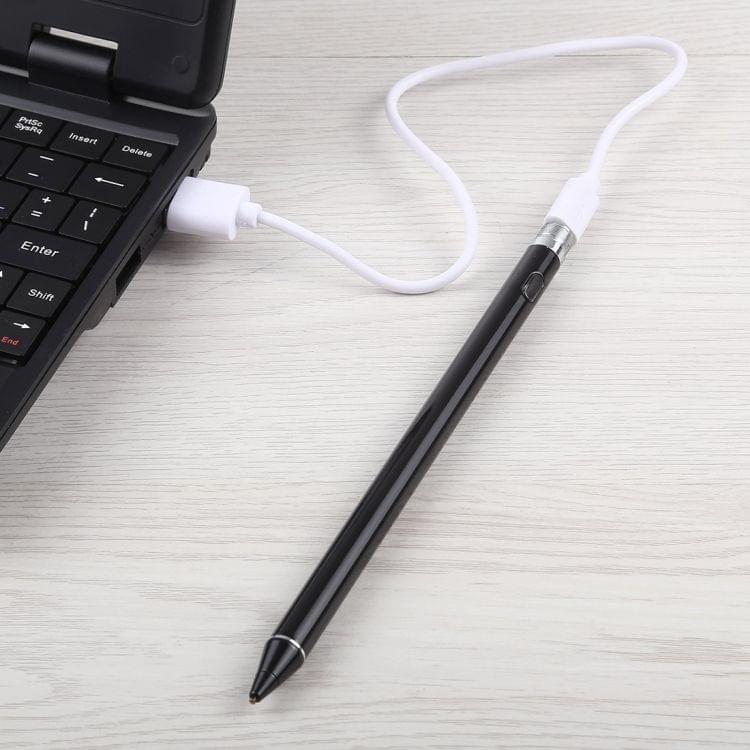 Long Universal Rechargeable Capacitive Touch Screen Stylus Pen with 2.3mm Superfine Metal Nib