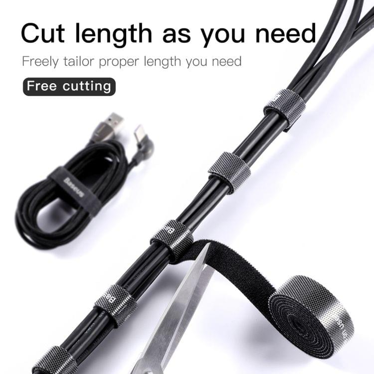 Baseus Multi-funtion Portable Circle Magic Sticker Bandage, Length : 3m(Grey)