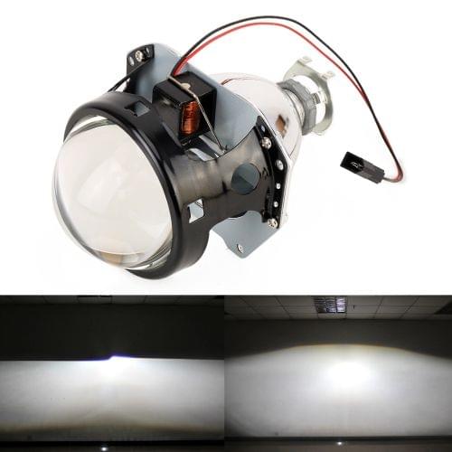 IPHCAR H1 2.5 inch Car Double Light Bi-Xenon Projector Lens Headlight without Light Bulb for Left Driving