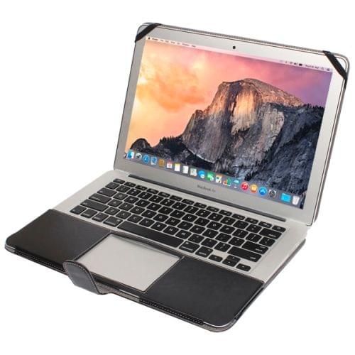 Notebook Leather Case with Snap Fastener for 11.6 inch MacBook Air(Black)