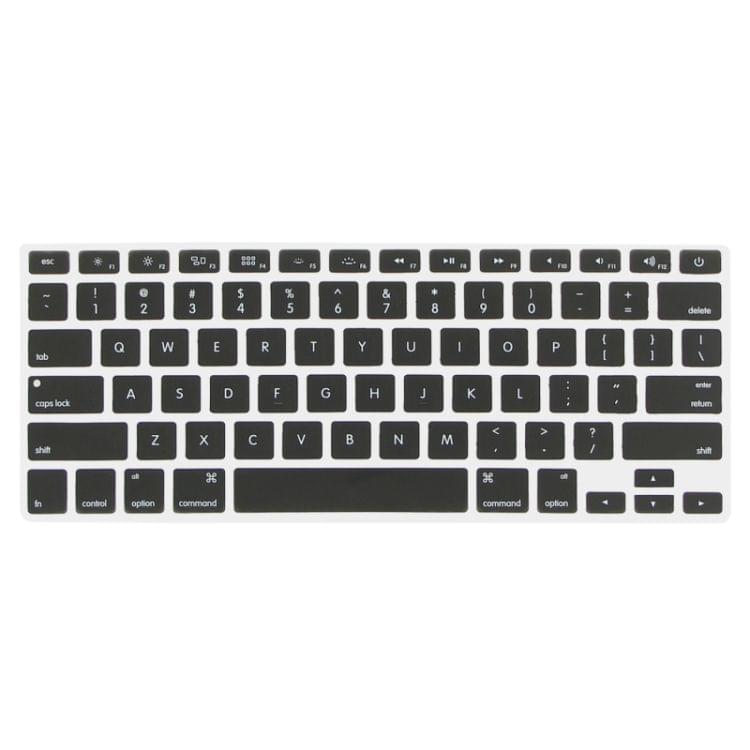ENKAY for MacBook Air 13.3 inch (US Version) / A1369 / A1466 4 in 1 Crystal Hard Shell Plastic Protective Case with Screen Protector & Keyboard Guard & Anti-dust Plugs(Black)