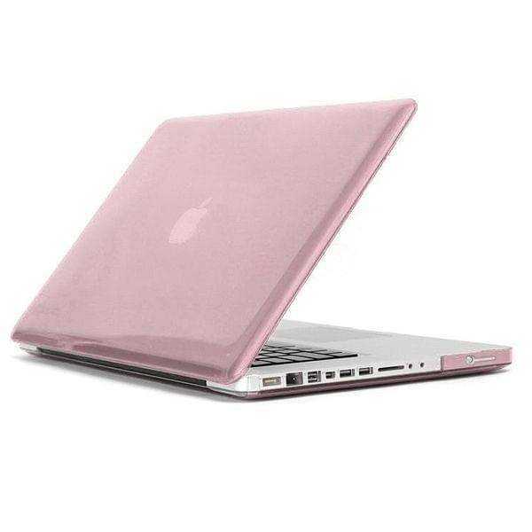 ENKAY for MacBook Pro 15.4 inch (US Version) / A1286 4 in 1 Crystal Hard Shell Plastic Protective Case with Screen Protector & Keyboard Guard & Anti-dust Plugs(Pink)