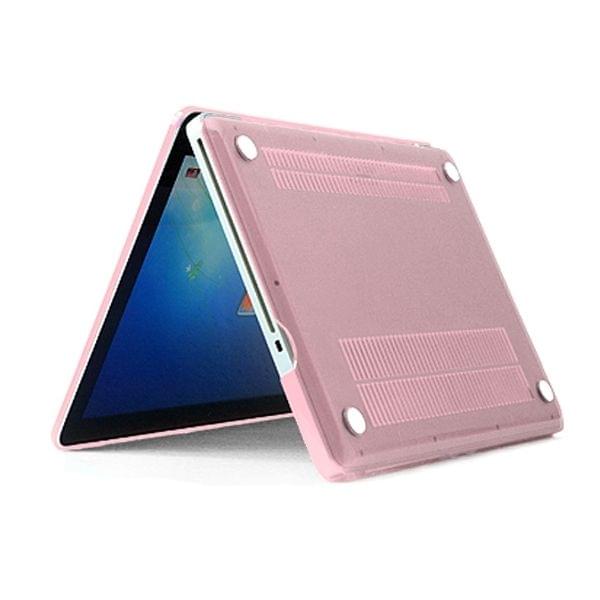 ENKAY for MacBook Pro 15.4 inch (US Version) / A1286 4 in 1 Crystal Hard Shell Plastic Protective Case with Screen Protector & Keyboard Guard & Anti-dust Plugs(Pink)